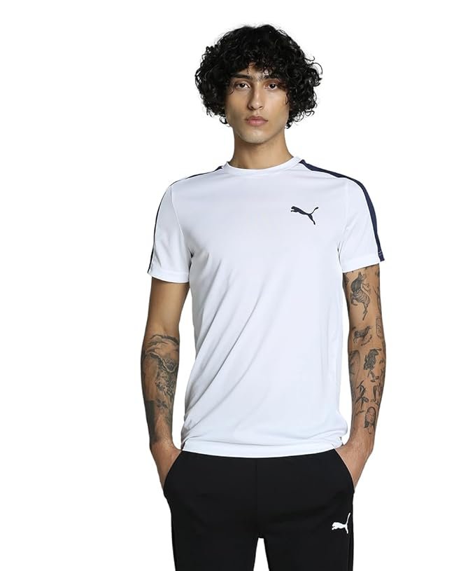 Puma Men Cotton Printed Classic Fit Tees - Image 8