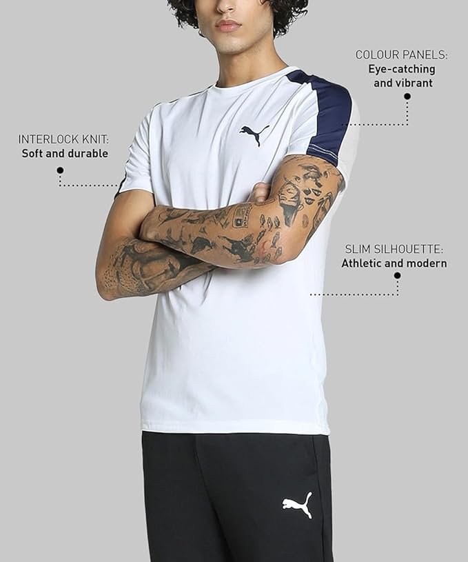 Puma Men Cotton Printed Classic Fit Tees - Image 3